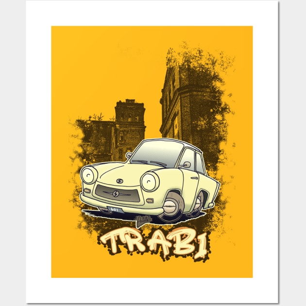 Trabi in Sepia Wall Art by Andres7B9